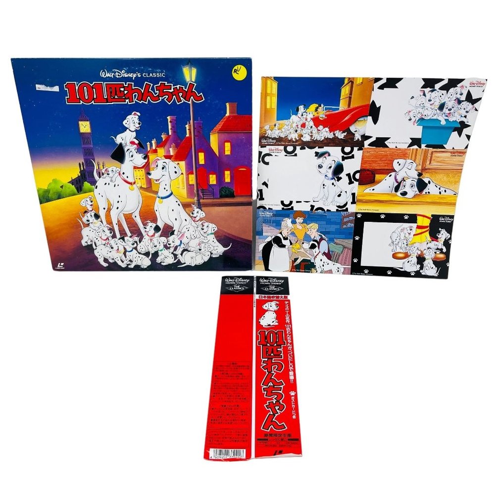 Disney Laserdisc One‎ Hundred and One Dalmatians 101 PILA-1347 OBI Japanese
